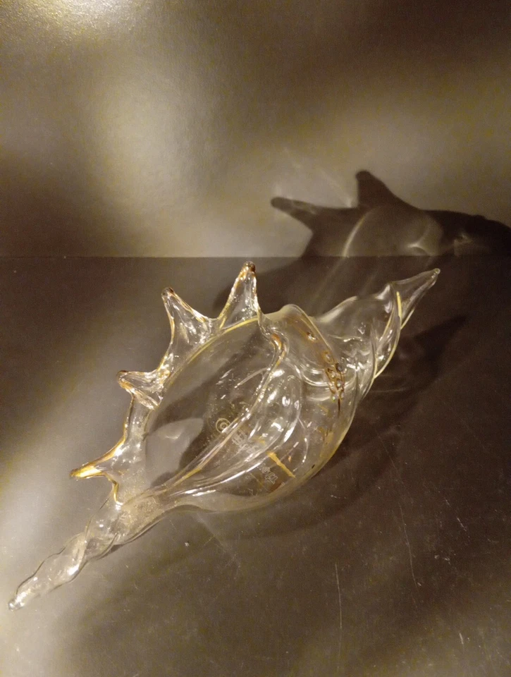 Conchiglia In Vetro PARISE Dipinta A Mano - Immagine 1 di 4