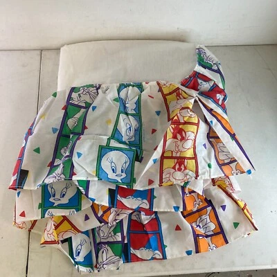 Falda de cama plana y ajustada completa Looney Tunes vintage 1993 Foto 1 de 4