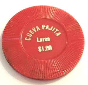 Good for 1 drink CUEVA PAJITA disco LARES PUERTO RICO Token Comercio Ficha Vale - Picture 1 of 2