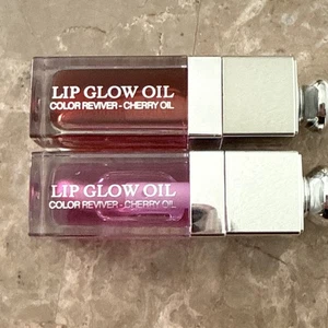 Lot Bundle of 2 Dior LIP GLOW OIL Cherry Oil #063 PINK LILAC & #062 BRONZED GLOW - Picture 1 of 5
