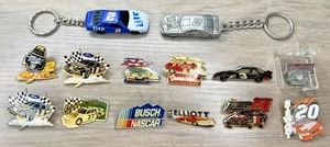 NASCAR PIN & KEYCHAIN LOT Racing Car Advertising Wallace Elliott Earnhardt Jr - Picture 1 of 7