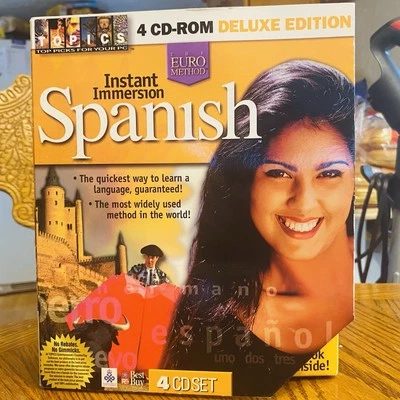 Instant Immersion Spanish The Euro Method 4 CD-ROM Deluxe Edition - NEW IN BOX!! - Image 1 of 3
