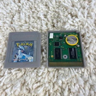 Pokemon Silver Version (Nintendo Gameboy Color, 2000) GBC Authentic New Battery - Image 1 of 4