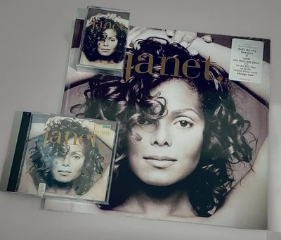 JANET JACKSON SEALED SELF TITLED JANET. ALBUM REISSUE 2 LP 1993 US CASSETTE & CD - Image 1 of 4