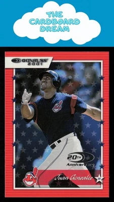 Juan Gonzalez 2001 Donruss #37 Cleveland Indians Baseball Card - Image 1 of 2