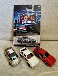 🔥Hot Wheels Toyota AE-86 Corolla~Neon Speeders~Hot Tunerz~Workshop~Set of 4 - Picture 1 of 11