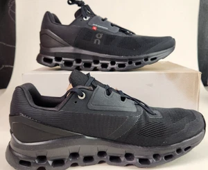 ON Running Cloudstratus Herren Sneaker, All Black, 9 Neu - Bild 1 von 10