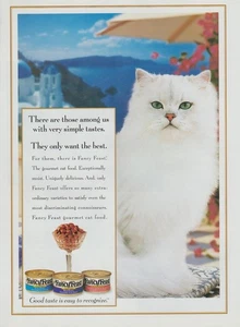 1999 Friskies Fancy Feast Cat Food - "There Are Those Among Us" - Print Ad Photo - Picture 1 of 1