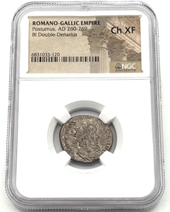 🔥 Postumus BI Double Denarius (AD 260–269) – NGC Ancients Certified Authentic! - Picture 1 of 2