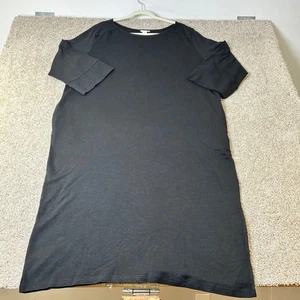 Caslon Knit T-Shirt 3/4 sleeve Dress Casual Comfy Relaxed Fit Black Women's XL - Picture 1 of 6