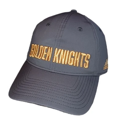 Adidas Vegas Golden Knights Mens Hat Cap Coaches Slouch Gray Strapback NHL - Image 1 of 4
