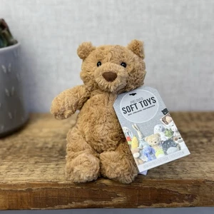 Jellycat Tiny Bartholemew Bear - Tiny Bear Jellycat Beanie hellbraun 7 Zoll - Bild 1 von 9
