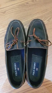Ralph Lauren Vintage Polo Sport Leather Driving Moccasins - Picture 1 of 4