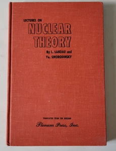 Lecture on Nuclear Theory 1959 LD Landau Ya Smorodinsky Physics Book Vintage 50s - Picture 1 of 12
