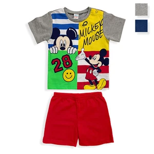 Completino Disney Mickey Mouse in cotone mezze maniche neonato bambino 5494 - Picture 1 of 13