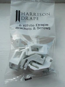 Harrison Drape Track Brackets Pack 5 new - Picture 1 of 3