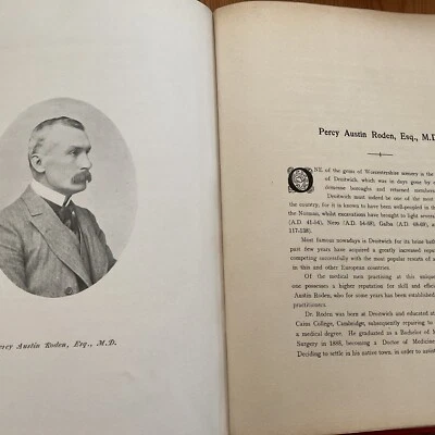 WORCESTERSHIRE C1907 Percy Austin RODEN - MD.  De Droitwich Foto 1 de 2