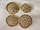 Vintage Signed Sarah Coventry Weave Clip On Earrings and Brooches