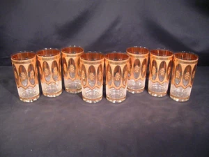 Culver Regency White Highball Glasses Set of 8 - Picture 1 of 16
