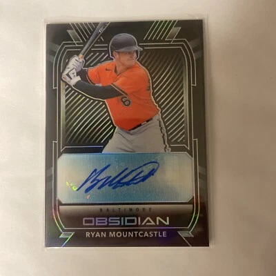Ryan Mountcastle 2021 Panini Chronicles Obsidian Autograph Rookie RC Card #O-RM - Image 1 of 2