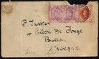 North Borneo Stamps 1/2 cent on cover used in South Africa during Boer War 1900