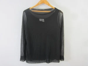 ECEG ESHAGHIAN Clothing Enterprise Group Womens L Black 2 Piece Knit Top Shirt - Picture 1 of 13