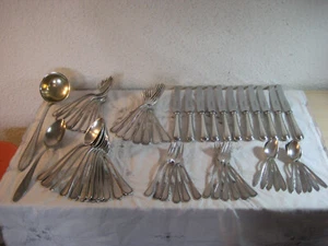 Großes Oka 90 Perlrand Besteck 64-teilig Gewicht ca. 4,4 Kg. aus Sammlung - Bild 1 von 16