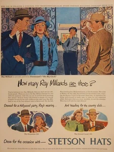 Pubblicità stampa cappelli immeron 1948 vintage, abbigliamento secondo dopoguerra - Foto 1 di 1