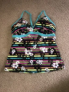 Joe Boxer Ladies Big Kids Girls Swimming Tank Swimsuit Top sz M/M - Picture 1 of 8