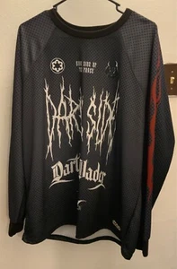 Star Wars Darth Vader Graphic Men’s Hockey Jersey dark gray Shirt Size Large - Picture 1 of 6
