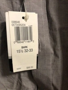 Tallia Slim Fit 15 1/2-32/33 Bark Button Down Long Sleeve Shirt New w/Tags - Picture 1 of 10