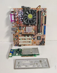 WinFast 760GXK8MC - motherboard Socket 754 - RAM DDR1+ Video Card AGP + CPU AMD - Foto 1 di 6