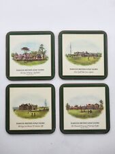 4x Vintage Pimpernel Coasters of Famous British Golf Clubs Troon Andrews England