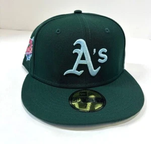Oakland Athletics NE MLB Cloud Under 1989 World Series Fitted Hat~ Green - Picture 1 of 5