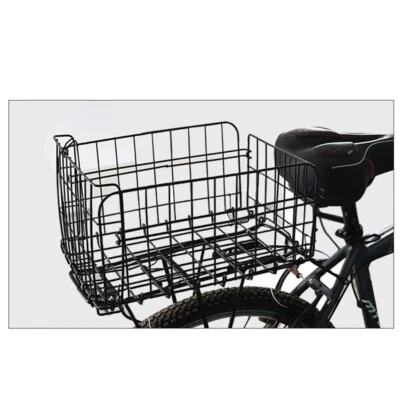 Bicycle Rear Basket Foldable Car Frame MTB Rear Food Basket, Pet Basket - Image 1 of 4