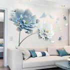 Removable Flower Lotus Butterfly  Wall Stickers 3D Wall Art Decals Home Decor US