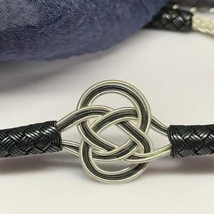 Hand-Woven Silver Bracelet Size 7''+2'' extension - Picture 1 of 4