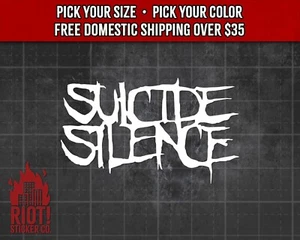 Suicide Silence Vinyl Decal for Car, Laptop, Tumbler, Deathcore Metalcore Decal - Picture 1 of 6