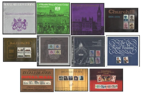Royal Mail Commemorative Presentation Books / Folders. Each sold separately Cover