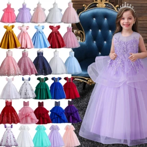 Flower Girls Party Dress Wedding Birthday Pageant Ball Gown Formal Prom Dresses - Picture 1 of 222