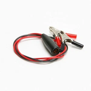 Batterie Ladegerät Kfz Adapterkabel Klemmen Ladezangen f. Ladegeräte mit Stecker - Picture 1 of 1