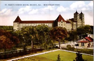 TECHNY, ILLINOIS - ST. MARY'S MISSION HOUSE - ALTE POSTKARTE - Bild 1 von 2