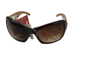 OCCHIALI DA SOLE CHARRO 84126 CON CUSTODIA MONTATURA MARRONE E PERLINE - Picture 1 of 2