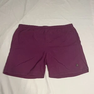Vintage 90s Nike ACG Violet Nylon Athletic Swim Shorts Size XL 7in Inseam Rare! - Picture 1 of 7