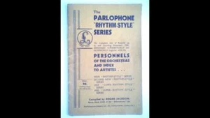 1936 PARLOPHONE "RHYTHM-STYLE" SERIES EDGAR JACKSON PERSONNELS & ARTISTES INDEX - Picture 1 of 8