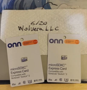🎮 Onn 256GB GB MicroSD Express Card BRAND NEW Nintendo Switch 2 Ships Now! - Picture 1 of 2