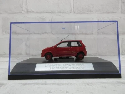 1:43 Hi-Story Daihatsu Mira Turbo 1990 TR-XX EFI AVANZATO Red Model Car CH - Image 1 of 4