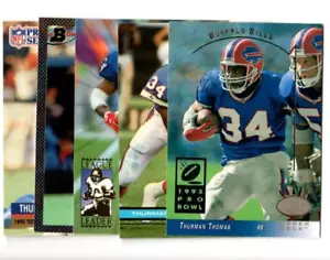 5 count lot mixed 1991-1994 Thurman Thomas Cards Buffalo Bills HOF RB - Picture 1 of 1