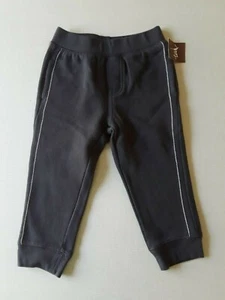 NWT Tea Collection Boys French Terry Pants Joggers Size 2 Gray Sweatpants - Picture 1 of 4