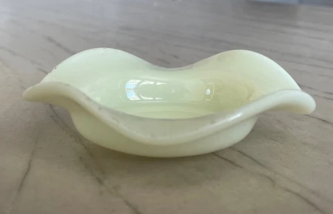 Antique Victorian Glass Pieces from Dual Electric/Gas Lamp Cover